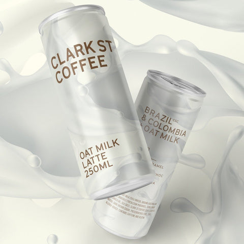 Clark St Coffee Oat Milk Latte Can 250ml - Clark St Coffee