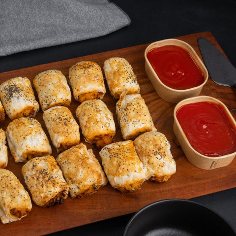 Mega Veggie Sausage Roll Party Platter | Serves 14 - 18 - FIG FOOD