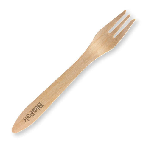 19cm Wood Fork - Each - FIG FOOD