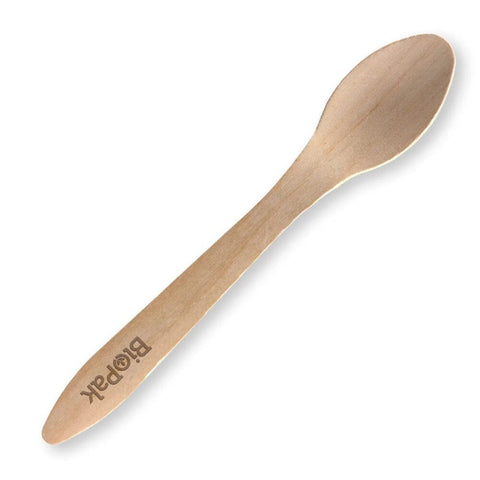 19cm Wood Spoon - Each - FIG FOOD