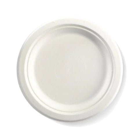 23cm (9") Round BioCane Plate - Each - FIG FOOD