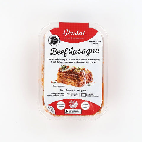 Beef Lasagne 400g-iPastai-iPantry-australia