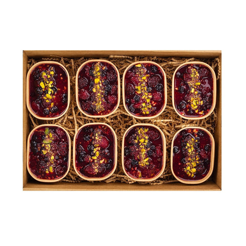 Berry Pistachio Chia Pudding Pots 8Pk - FIG