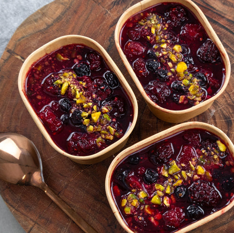 Berry Pistachio Chia Pudding Pots 8Pk - FIG
