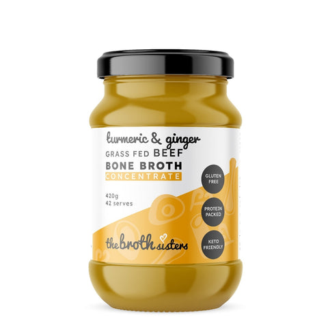 Bone Broth Concentrate Beef Turmeric & Ginger 420g - The Broth Sisters