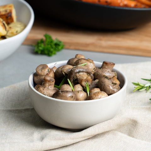 Garlic & Thyme Button Mushrooms | 385g - FIG FOOD
