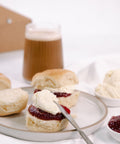House-made Scones with Raspberry Jam & Whipped Cream (on the side)-CATERING IN MELBOURNE-FIG-iPantry-australia