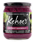 Beetroot & Ginger Sauerkraut 410g-Pantry-Kehoe's Kitchen-iPantry-australia