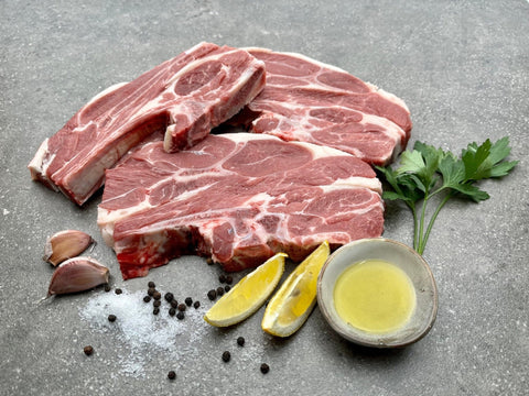 Lamb Shoulder BBQ Chops (Approx. 500g - 3 Chops)-Mathews Butcher-iPantry-australia