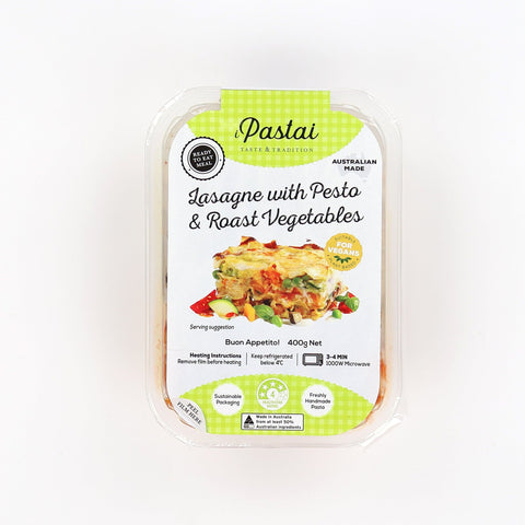 Lasagne With Pesto & Roasted Vegetables 400g-iPastai-iPantry-australia