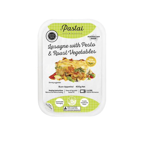 Lasagne With Pesto & Roasted Vegetables 400g - iPastai