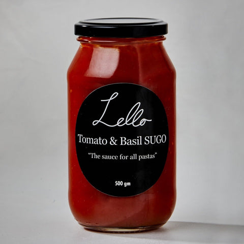 Tomato & Basil Sugo 500ml-Pantry-Lello Pasta Bar-iPantry-australia