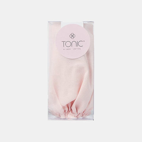 Luxe Linen Shower Cap Blush-Tonic-iPantry-australia