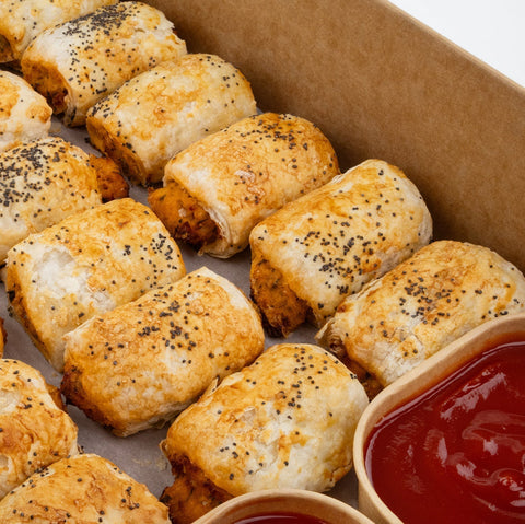 Mega Veggie Sausage Roll Party Platter | Serves 14 - 18 - FIG FOOD