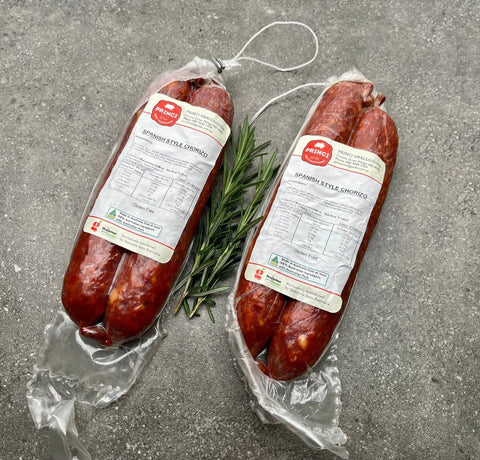 Princi Spanish Style Chorizo (Approx. 300g - 2 Pieces)-Mathews Butcher-iPantry-australia