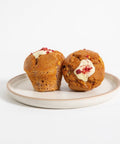 Raspberry & White Chocolate Muffins 2 Pack (FIG)-Indulgence-FIG-iPantry-australia