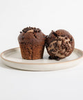 Triple Choc Mud Muffins 2 Pack | 400g - FIG FOOD