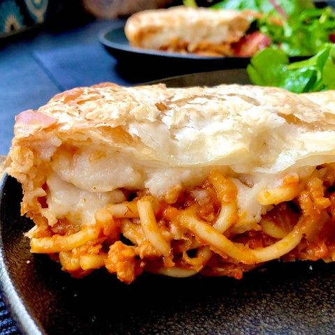 Spag Bol & Bechamel Pie 200g (VG)-Catering Entertaining-Yay! Vegan Foods-iPantry-australia