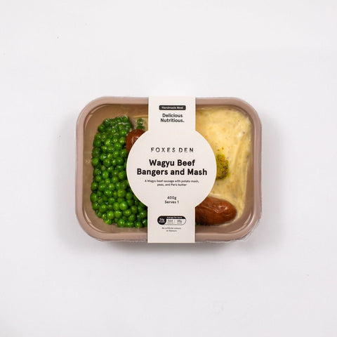 Wagyu Beef Bangers and Mash - Foxes Den